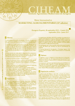 marketing agroalimentario - IAMZ Mediterranean Agronomic Institute