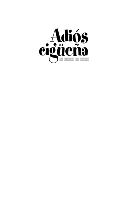Adiós cigüeña - Comercial Grupo Anaya