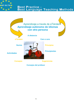 Aprendizaje autónomo de idiomas con otra persona