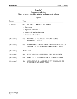 Reunión 1: