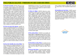 folleto ses s\315nies-castellano - Possessió de Galatzó, El Pasado