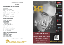 folleto coro y orquesta de camara de bilbao 5 de octubre