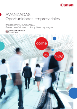 AVANZADAS Oportunidades empresariales - Brochures