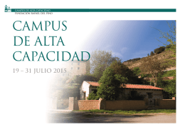CAMPUS DE ALTA CAPACIDAD - Fundación Rafael del Pino