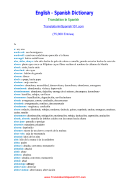 English-Spanish, Spanish-English dictionary