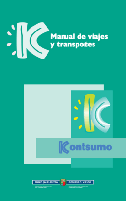 Manual de viajes y transportes - kontsumoBIDE