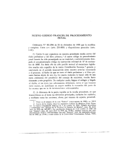 NUEVO CÓDIGO FRANCÉS DE PROCEDIMIENTO PENAL