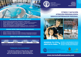 folleto entrenador personal 2013 - Termoludico