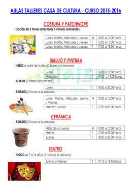 FOLLETO AULAS 2015-2016