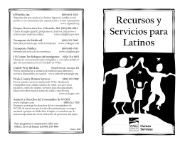 Recursos y Servicios para Latinos