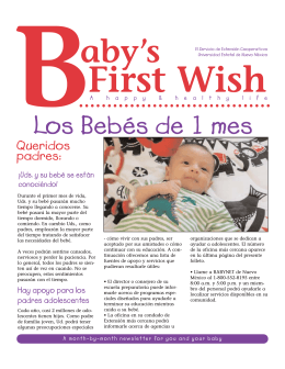 1 month - New Mexico Children Youth and Families at Risk (CYFAR)