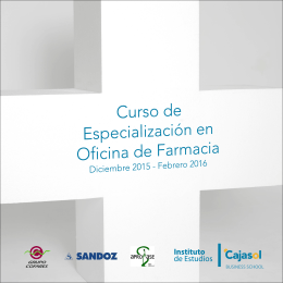 FARMACIA16- folleto.cdr - Instituto de Estudios Cajasol