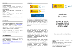2011_01_19_Jornada_Patentes_ISCIII_Folleto