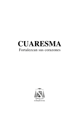 Folleto: Cuaresma 2015 – Arzobispado de Lima