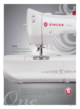 Folleto de lanzamiento - Maquinas de coser Singer