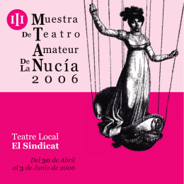Evento con archivo adjunto Folleto III Muestra Teatro LN