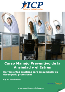 Folleto Curso Manejo estres_sp - Institute for Coaching Psychology