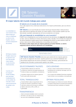 folleto  - Deutsche Bank