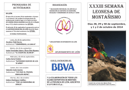 XxxIIi semana leonesa de montañismo