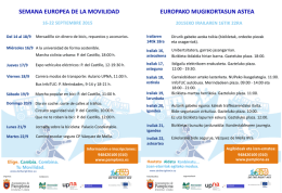 SEMANA EUROPEA DE LA MOVILIDAD