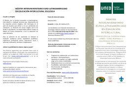 Máster Interuniversitario Euro-Latinoamericano En