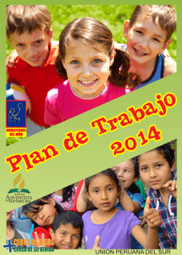 Plan de trabajo para niños 2014
