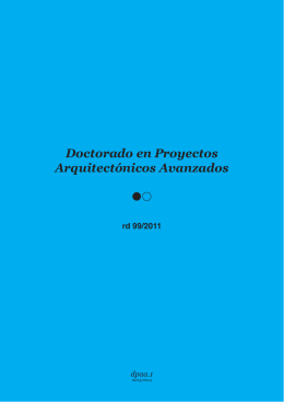 DPAA folleto - Departamento de Proyectos Arquitectónicos