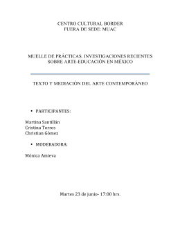 muac muelle de prácticas. investigaciones recientes sobre