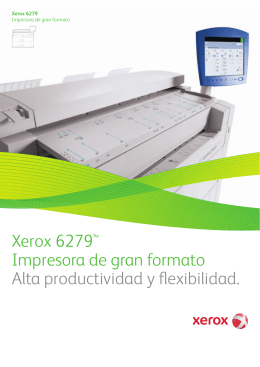 Folleto - Xerox 6279™ Impresora de gran formato