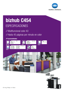bizhub C454 - Dynacorp SA