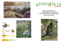 Folleto Cuevas - Sociedad Geológica de España