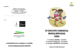 Folleto IV Miniolimpiadas - Ayuntamiento de Villanueva de la Reina