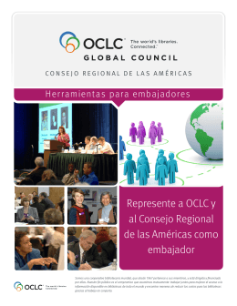 Represente a OCLC y al Consejo Regional de las Américas como
