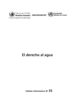 El derecho al agua