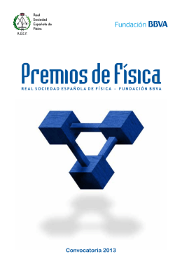 Folleto Premios RSEF-FBBVA 2013