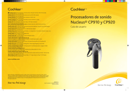 Procesadores de sonido Nucleus® CP910 y CP920