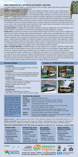 folleto circuito andino - Operadores Mendoza Viajes