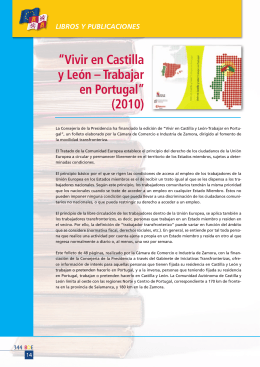 “Vivir en Castilla y León – Trabajar en Portugal” (2010)