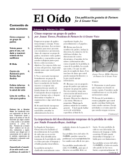 El Oído™, 2007 - Partners for a Greater Voice
