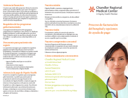 Proceso de facturación del hospital y opciones de