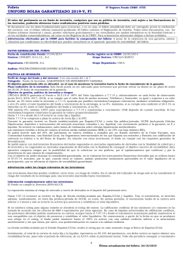 UNIFOND BOLSA GARANTIZADO 2019
