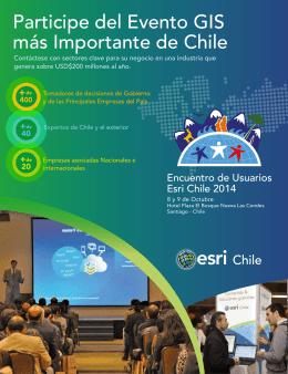 Participe del Evento GIS más Importante de Chile