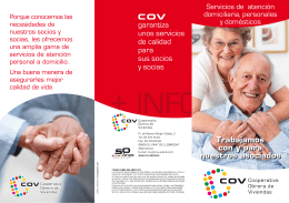 FOLLETO OK m3 - COV, Cooperativa Obrera de Viviendas El Prat