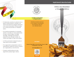 folleto obesidad - Hospital General Dr. Manuel Gea González