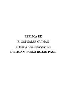 del DR. JUAN PABLO ROJAS PAUL