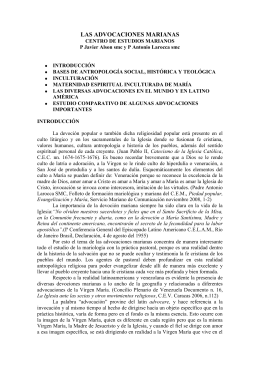 ADVOCACIONES MARIANAS