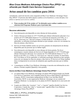 Blue Cross Medicare Advantage Choice Plus (PPO)