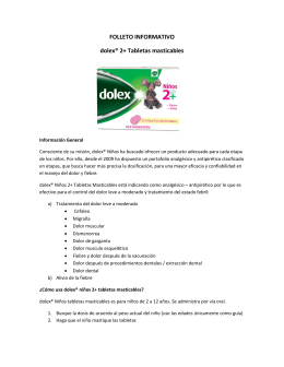 FOLLETO INFORMATIVO dolex® 2+ Tabletas masticables