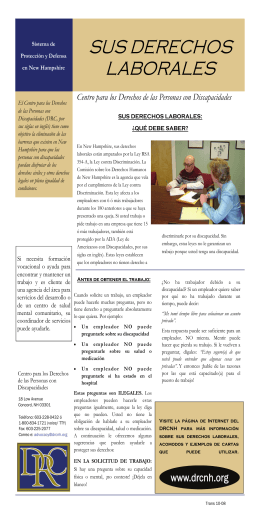 SUS DERECHOS LABORALES