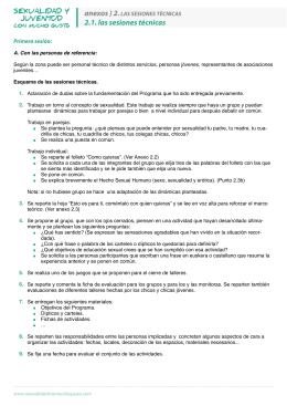 Anexo 2.1  - Sexualidad y juventud, con mucho gusto